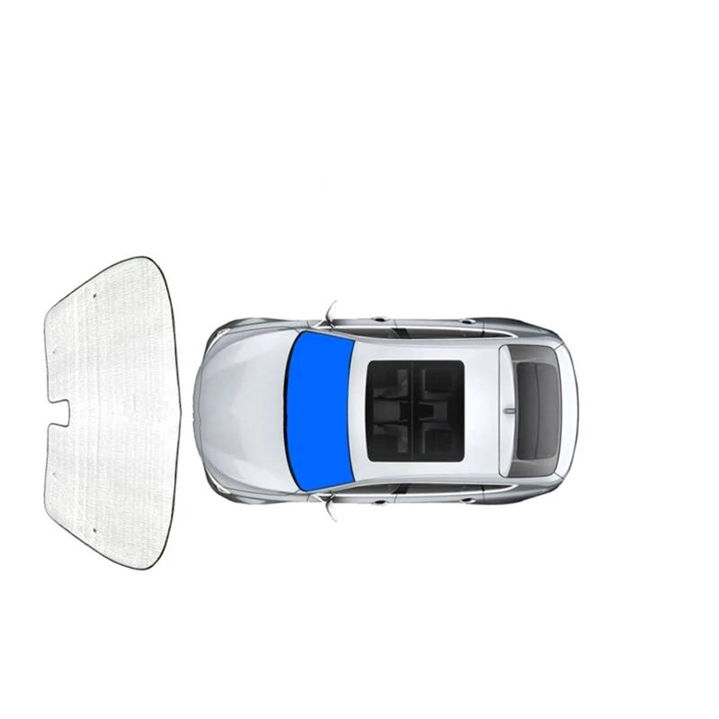 Autofenster Sonnenschutz Für Geely Für ZEEKR X 2023-Present Auto-Sonnenblenden UV-Schutzabdeckung Seitenfenstervorhang Sonnenschutzvisiermatte Windschutzscheibe Sonnenblende Auto(Front) von OEXRIGRU