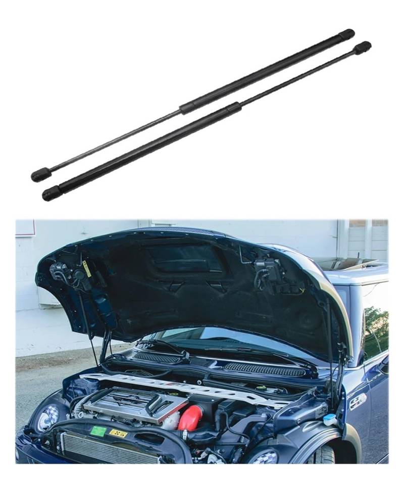 Gasdruckfeder Dämpfer Für Mini Für Cooper R50 R52 R53 2002-2006 Auto Gas Frühling Lift Strut Vorne Motorhaube Haube Hinten Heckklappe Boot Unterstützung Stange Motorhaubendämpfer(Front Hood strut) von OEXRIGRU