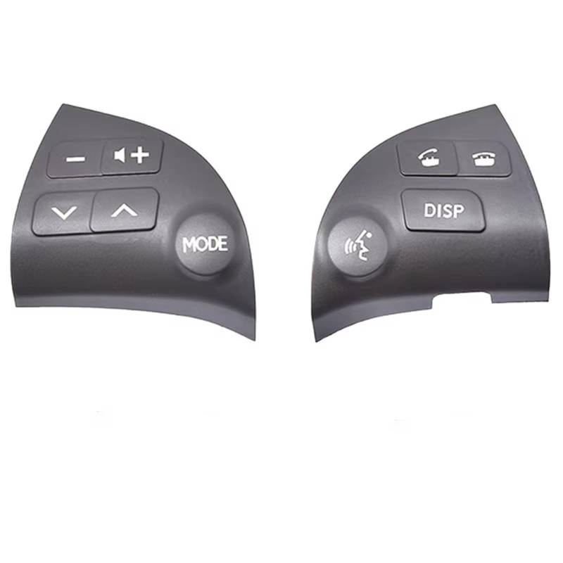 Multifunktions-Lenkradschalter Für Toyota Für Lexus ES350 2006-2012 84250-33190 Auto Multifunktionale Bluetooth Lautsprecher Taste Schalter Lenkrad-Bedientaste(Black Low) von OEXRIGRU