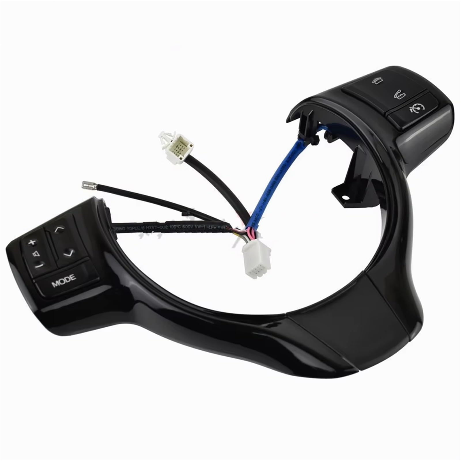 Multifunktions-Lenkradschalter Für Toyota Für Vitz Für Yaris 84250-0D020 84250-52110 Auto Lenkrad Control Lenkrad-Bedientaste(Schwarz) von OEXRIGRU