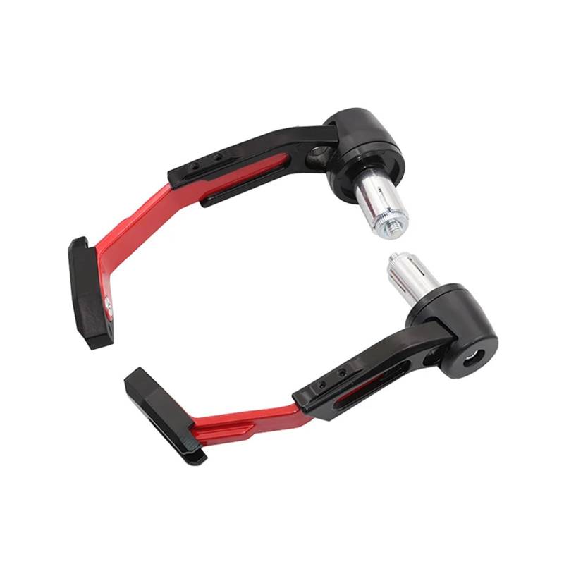 OEXRIGRU BremsKupplungshebel Motorrad Bremse Kupplungshebel Schutzfolie Modifikation Anti-Fall Horn Bremsen Handschutz Bogen Schutz Stange 2PCS Kupplungsbremshebel(Red) von OEXRIGRU