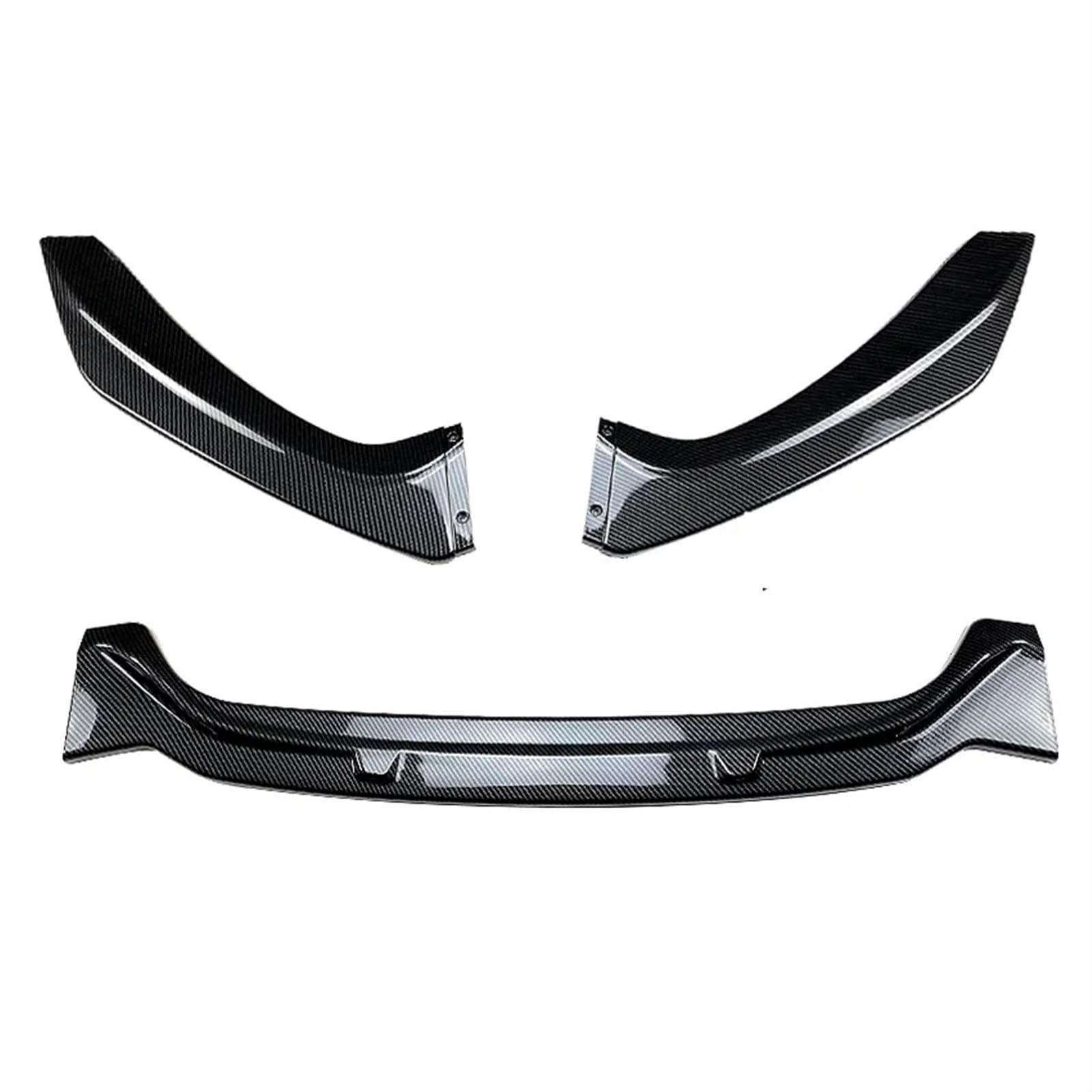 OEXRIGRU Frontlippe Spoiler Für 1er F20 F21 Für Pack 118i 120i 2015-2019 Frontspoilerlippe Splitter Diffusor Lip Body Kit Auto Spoiler Stoßstange Frontstoßstange Spoiler(Carbon Look Set) von OEXRIGRU