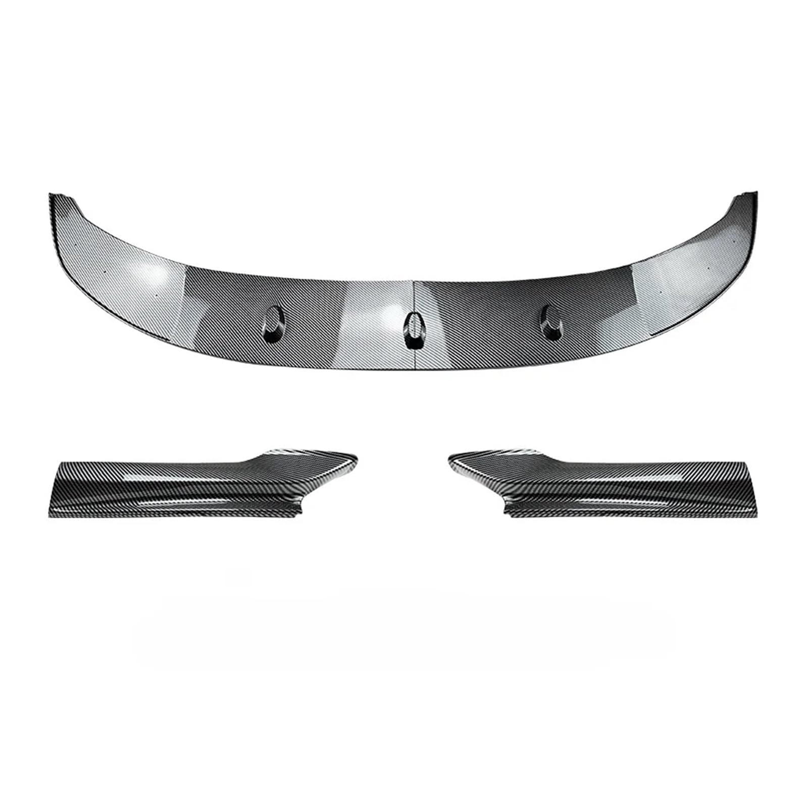 OEXRIGRU Frontlippe Spoiler Für 5 Series F10 F11 535i 528i M550d 2010-2016 Für XDrive Sport Front Stoßfänger Lip Spoiler Frontstoßstange Spoiler(Carbon Look Set) von OEXRIGRU