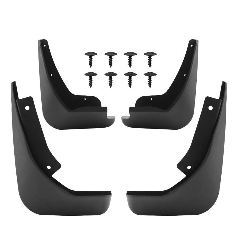 Schmutzfänger Für Ford Für Fiesta Mk7 2009-2019 Auto Schmutzfänger Kotflügel Mit Tow Strap Für Fender Schmutzfänger Vorne Hinten Spritzen Schutz Spritzschutz(4pieces) von OEXRIGRU