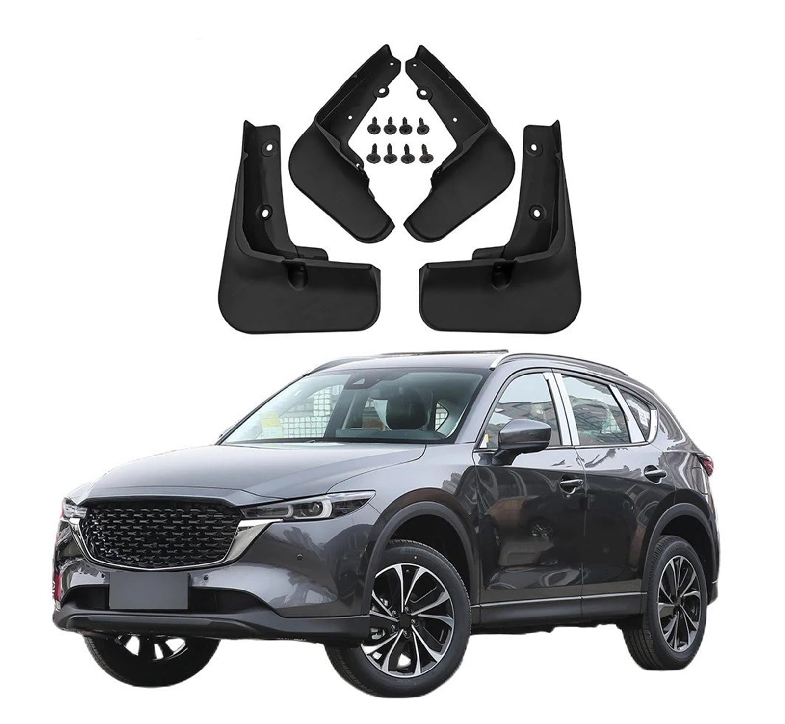 Schmutzfänger Für Mazda CX 5 CX5 CX-5 2022 2023 2024 Schlamm Flaps Splash Guards Für Fender Schmutzfänger Vorne Hinten Kotflügel 4 Teile/Satz Spritzschutz von OEXRIGRU