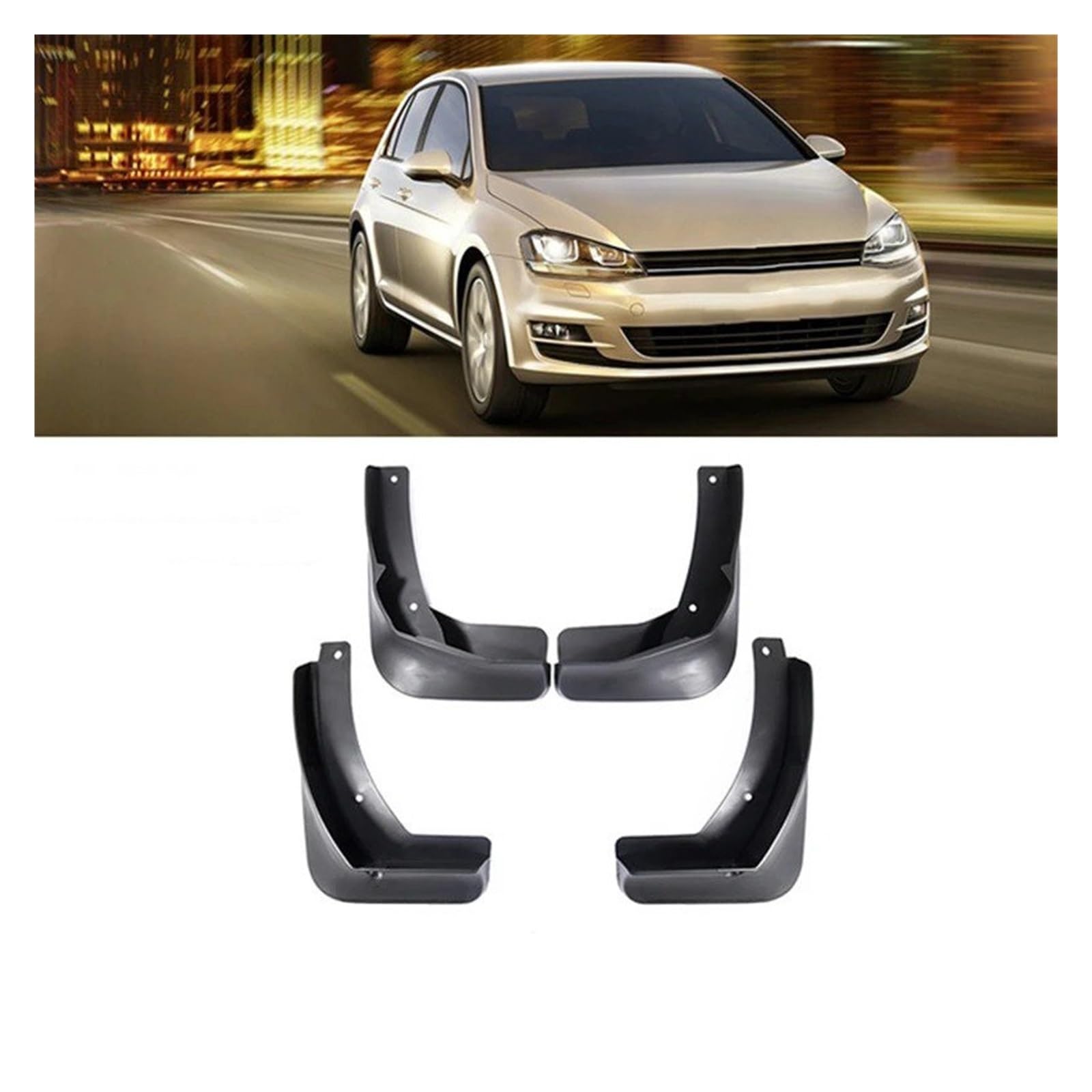 Schmutzfänger Für VW Für Golf 7 Mk7 Für VII 5G 2013 2014 2015 2016 2017 2018 2019 Auto Schlamm Klappen Kotflügel Splash Guards Für Fender Zubehör Spritzschutz(A) von OEXRIGRU