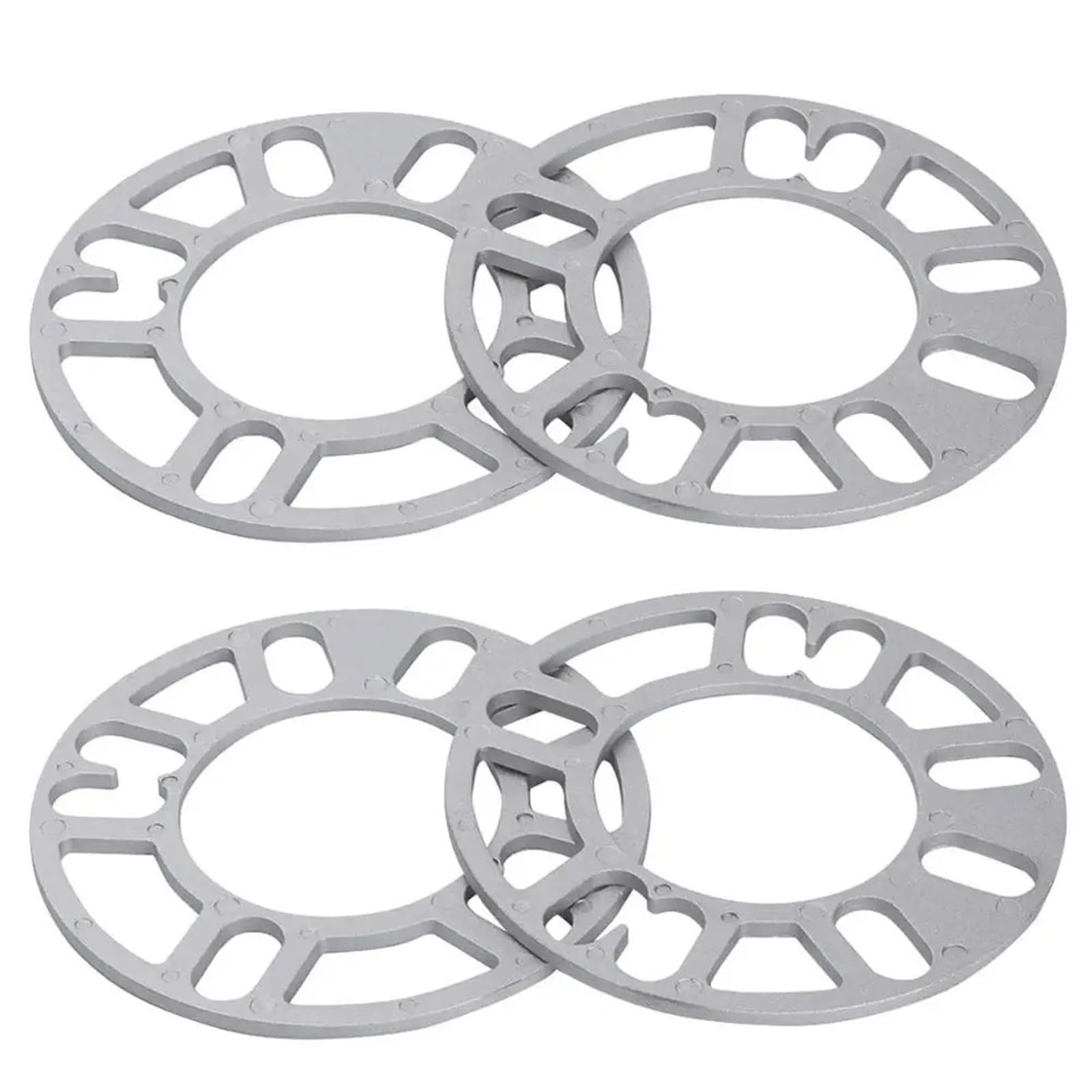 Spurverbreiterungen 4-Loch- Und 5-Loch-Rad-Distanzscheiben Universelle 5-mm-Dickenscheiben Für 98-120 Mm Mehrfachbolzenmuster (PCD) Distanzscheiben Aus Legierung Spurverbreiterung(4piece) von OEXRIGRU