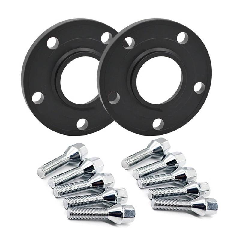 Spurverbreiterungen Für 1/3/5/6/7/8Serie Z3 Z4 Z8 Auto-Spurverbreiterungen 72,6 Mm Zentrische Raddichtung Radnabenadapter + Radmuttern-Spurverbreiterung Spurverbreiterung(Black 15mm 40mm M14x1.25) von OEXRIGRU