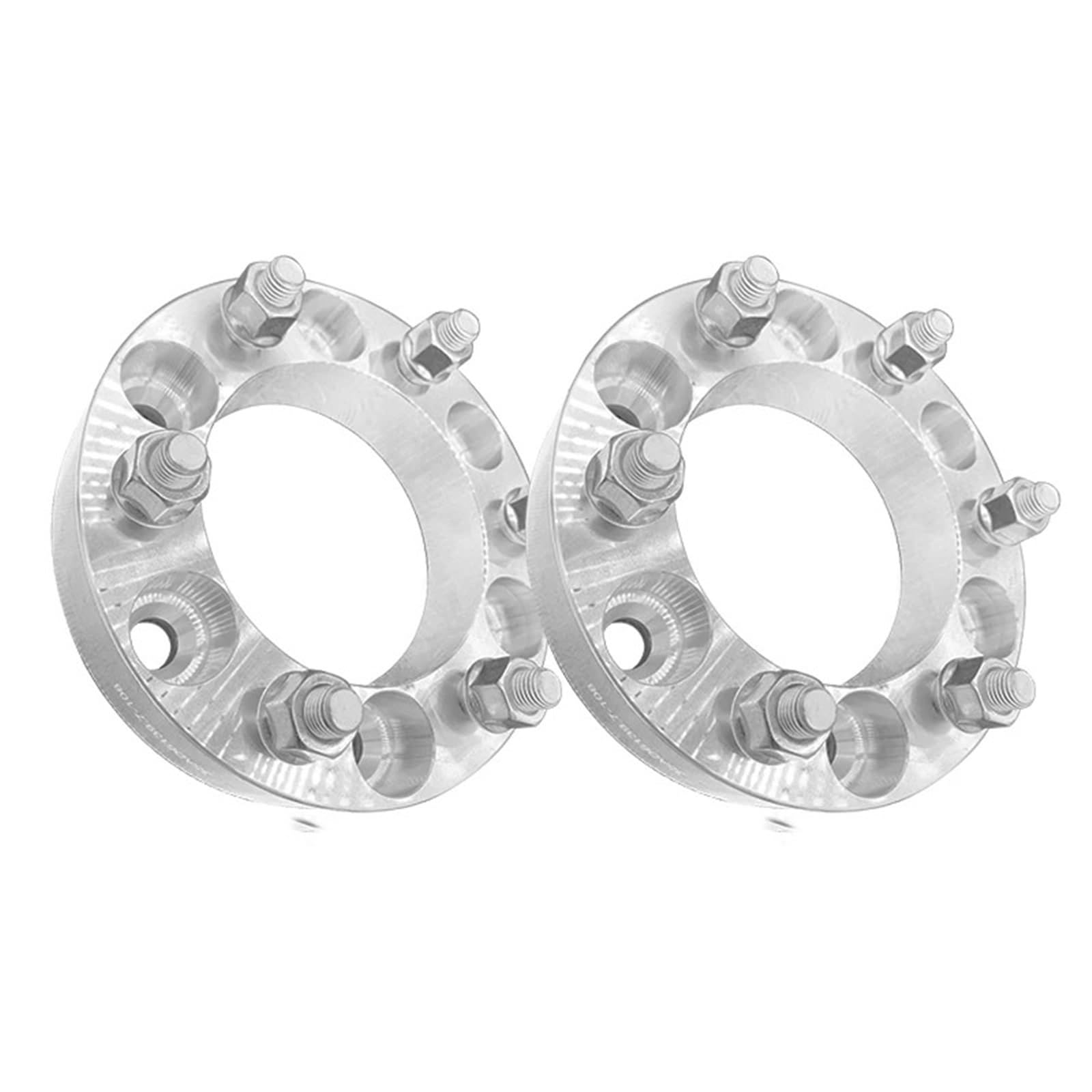 Spurverbreiterungen Für Dodge Für Challenger Auto Spurverbreiterungen 6X139,7 67,1 Hub Cebtric Aluminium Legierung Rad Hub Adapter Spurverbreiterungen 2 Stück Spurverbreiterung(35mm Silver) von OEXRIGRU