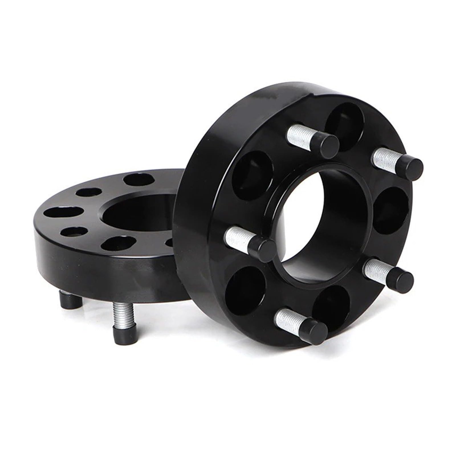 Spurverbreiterungen Für Hyundai 5 Lug 2 Stück PCD 5x114,3 CB 67,1mm 15/20/25/30/35/40/45mm Aluminium Rad Spacer Adapter Spurverbreiterung(30mm Black) von OEXRIGRU