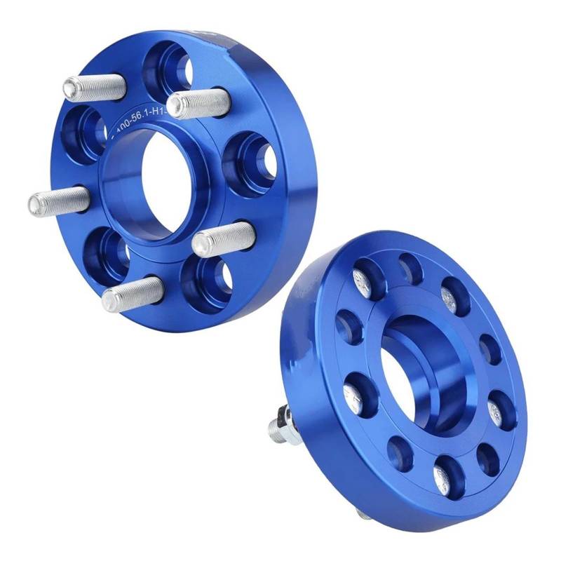 Spurverbreiterungen Für Subaru Für BRZ Für Baja Für Crosstrek Für Impreza 5X100 Hubcentric 56,1mm Hub Bohrung Spurverbreiterungen 25mm M12x 1,25 Spurverbreiterung(Blue 2piece) von OEXRIGRU