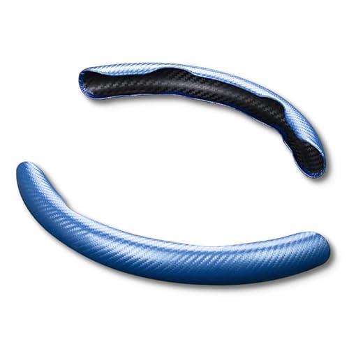 OFFCURVE Lenkradbezug, Lenkradhüllen aus Carbonfaser, Universal 38cm Lenkradhülle (Blau) von OFFCURVE