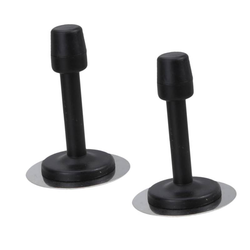 OFFSCH 2 Stk Schlagfreie Türoberseite Rostfreie Türstopper Hochleistungsscharnier Sicherheits-türstopper Fangtürhalter Dekorativer Türstopper Autotürstoßstange Bodentürstopper Gummi Black von OFFSCH