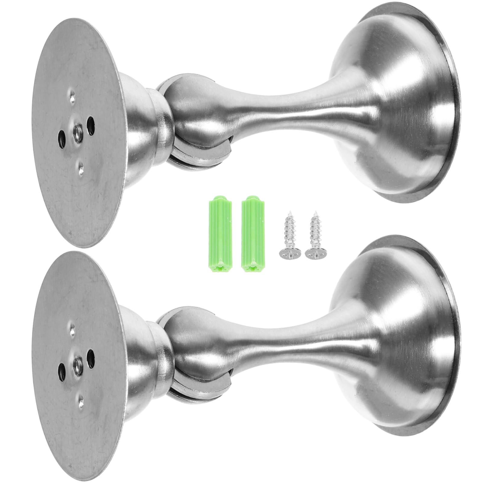 OFFSCH 2st Türstopper Türhalter Türmagnet Magnetischer Türverschluss Stopper Für Türen Bodentür Stoppt Türstoßstange Silver Rostfreier Stahl von OFFSCH