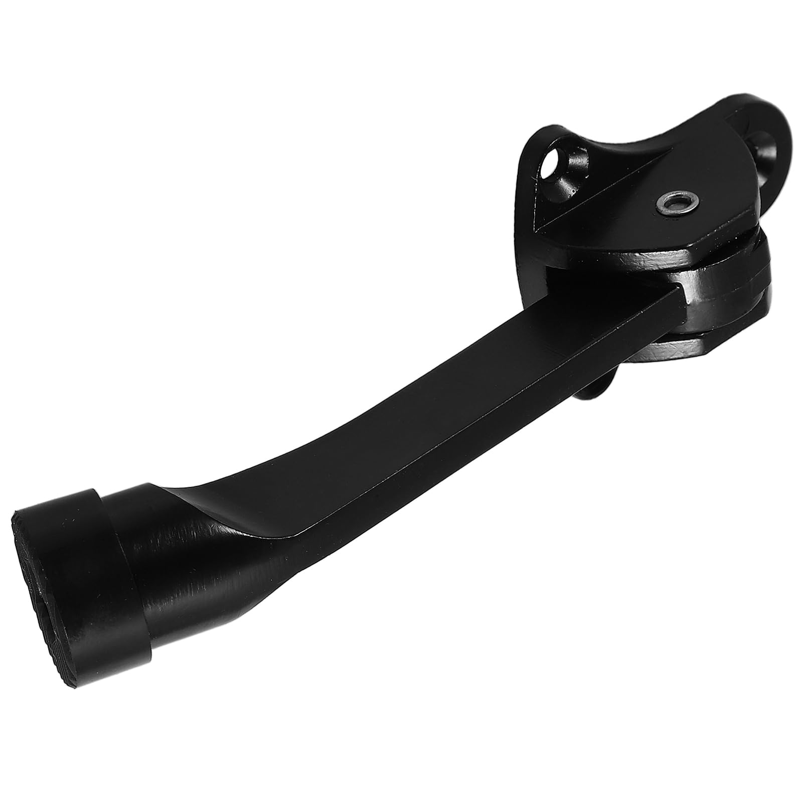 OFFSCH Fuß Türstopper Rutschfester Türstopper Türbodendichtung Türstopper Boden Schiebetür Türschloss Türständer Scheunentorstopper Für Schiene Türknauf Türzugstopper Zinklegierung Black von OFFSCH