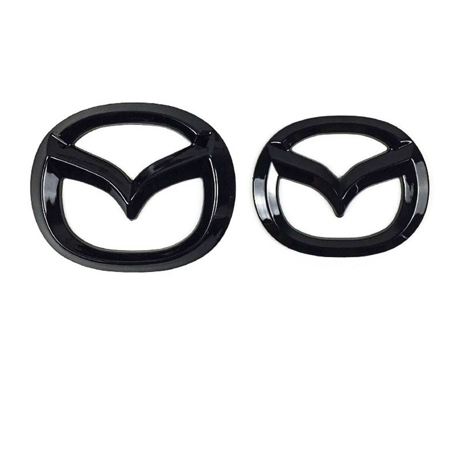 Aufkleber Logo Badge für Mazda 3 Axela, Auto Logo Aufkleber,Auto 3D Aufkleber-Aufklebern,Auto Zubehör,Buchstaben Wort Emblem-Aufkleber,Auto Zubehör,A Bright Black von OFFT