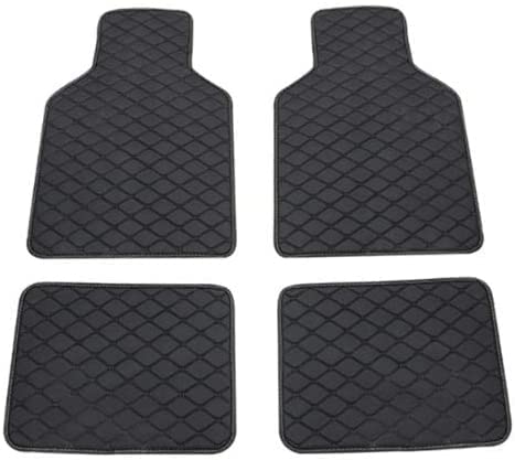 Auto FußMatten für BMW 3er 330e 330i M340i M3340d LHD, wasserdichte und Verschleißfeste Anti Kratz PU Leder Auto FußMatten 4pcs Set, Automatten Innere Zubehör,A Black von OFFT