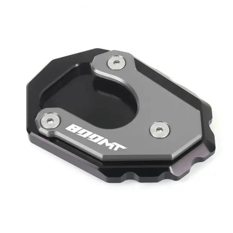 Motorradplatte Anti-Rutsch-Seitenständer-Pad Pedal-Seitenständer-Pad, vergrößertes Kickstand-Pad, kompatibel mit CFMOTO Ibex 800 S/T/E 2023 2024 2025, Aluminium, CNC-gefräst, eloxiert(Titanium) von OGLYZMKW