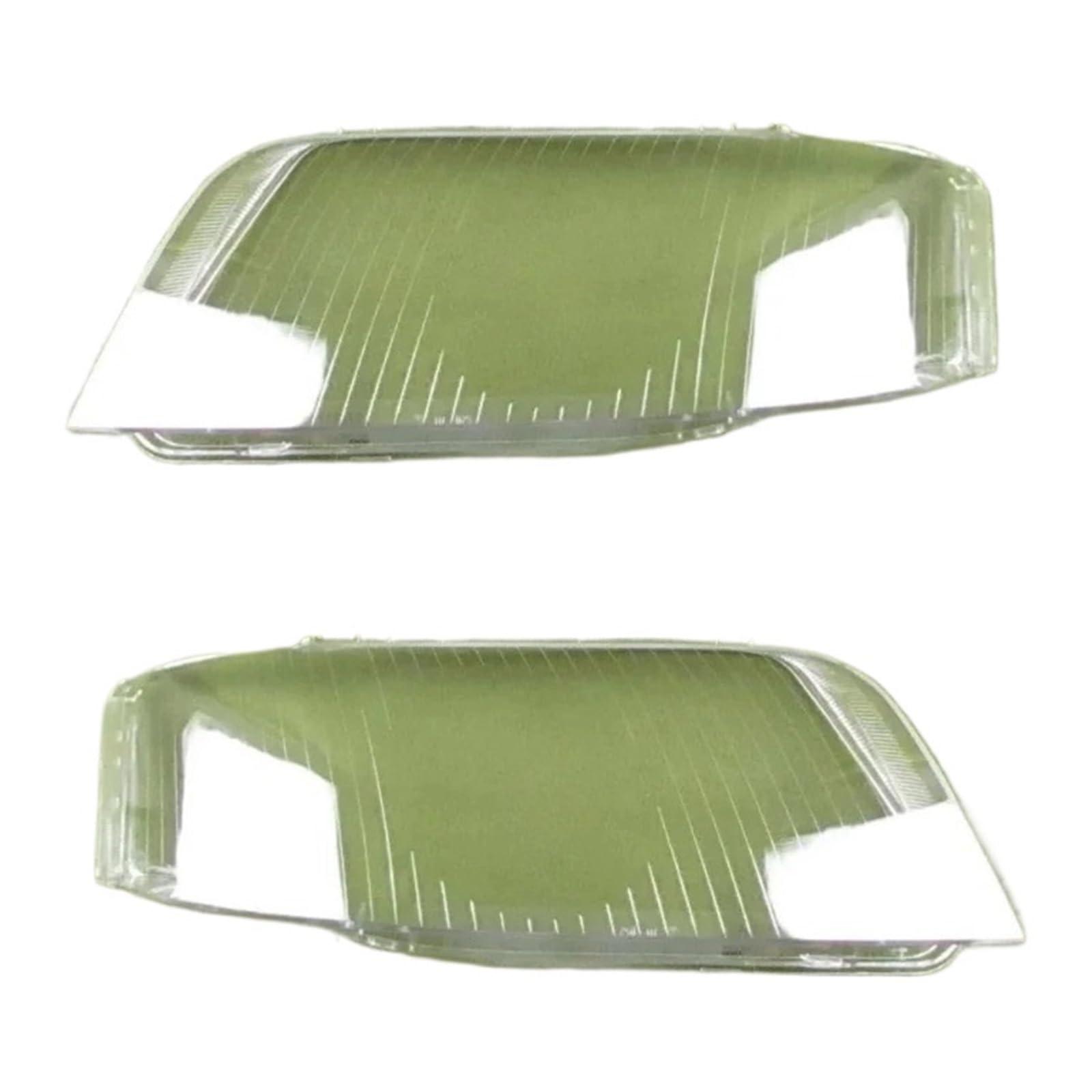 OGONGXM Frontscheinwerferabdeckung, Scheinwerferschirm, transparenter Lampenschirm, Lampenschale, Maskenlinse, kompatibel mit Audi A6 C5 2003 2004 2005(2PCS Left and Right) von OGONGXM