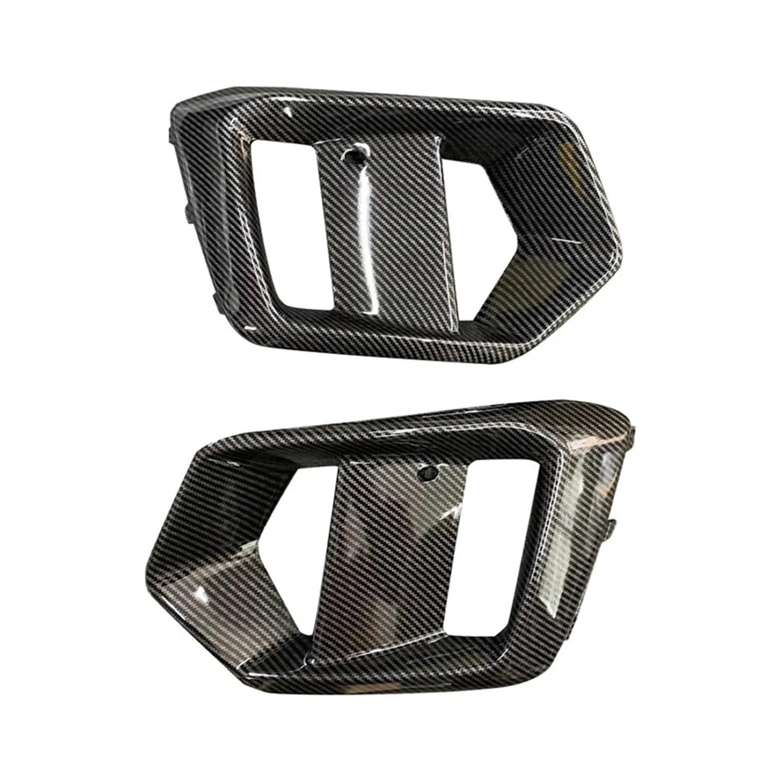 OGONGXM Kompatibel for Ford Focus RS 2015 2016 2017 2018 Auto-Außenzubehör Nebelscheinwerferrahmen Nebelscheinwerferabdeckung Kühlergrill Carbonfaser-Optik(2PCS Left and Right) von OGONGXM