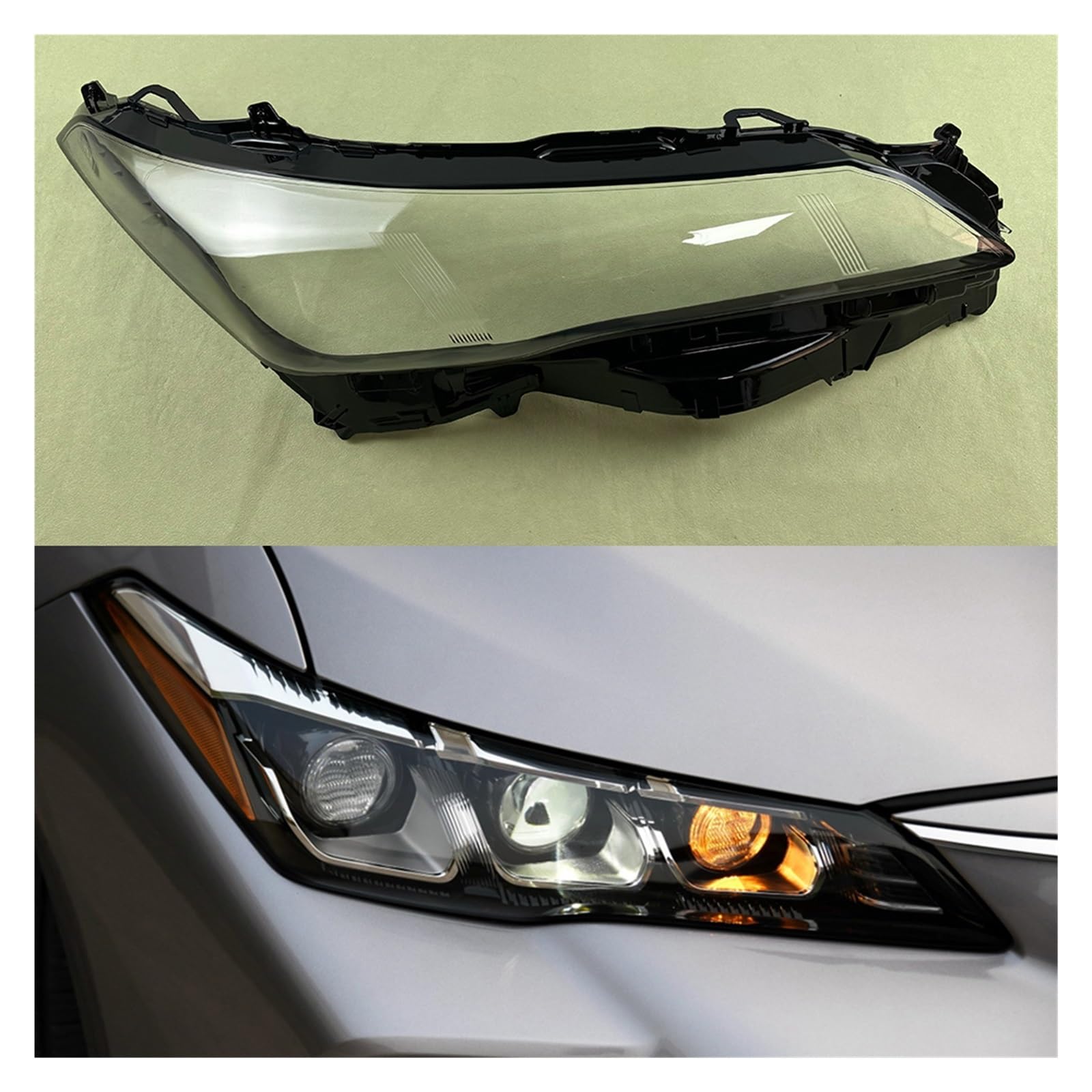 OGONGXM Kompatibel for Toyota Avalon 2019 2020 2021 Autozubehör Scheinwerferabdeckung Scheinwerferschale Transparentes Lampenschirmgehäuse Objektiv(Right) von OGONGXM