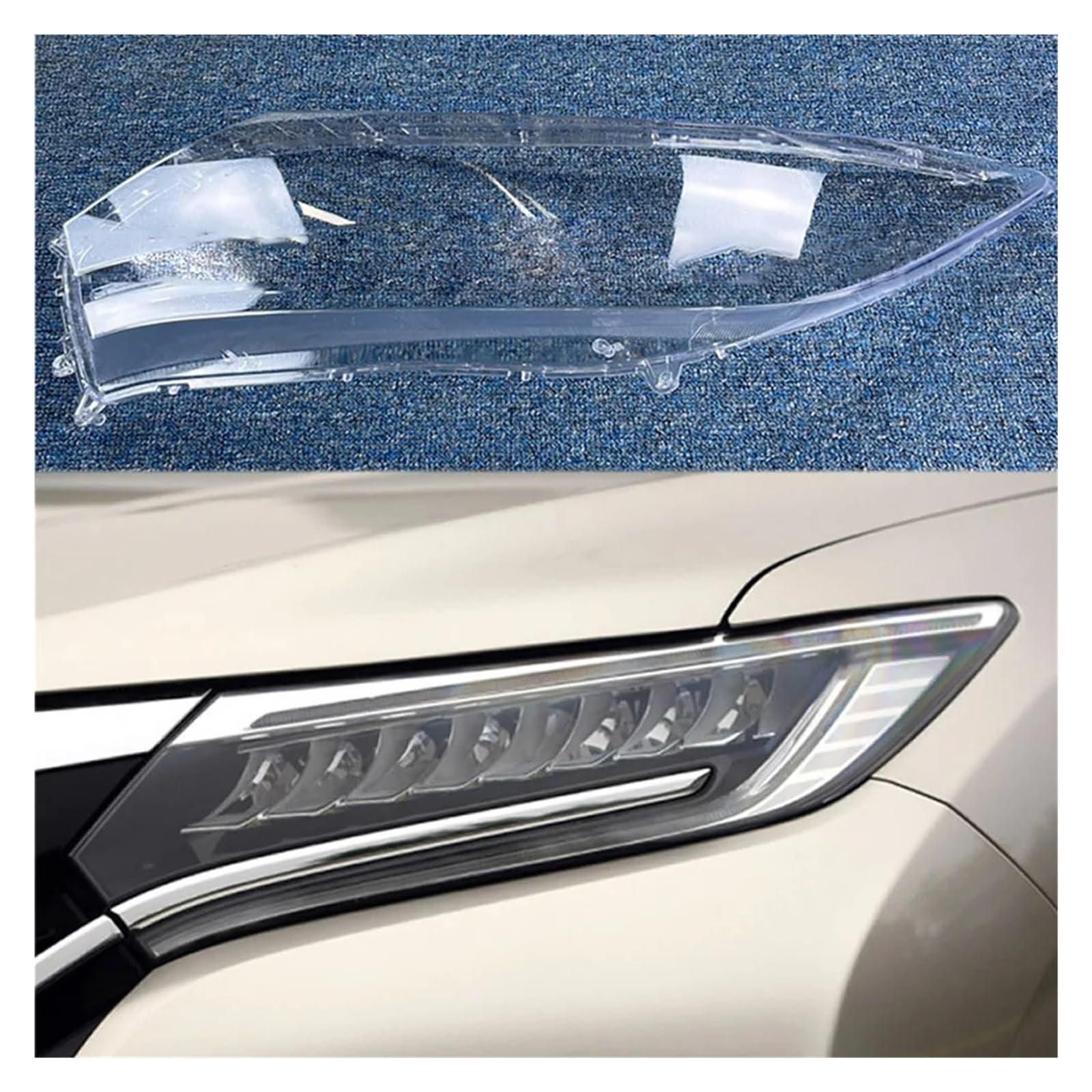 OGONGXM Kompatibel mit Honda UR-V 2017~2020 Auto-Frontscheinwerferglasscheinwerfer transparenter Lampenschirm Lampenschale Scheinwerferabdeckungslinse(Left) von OGONGXM