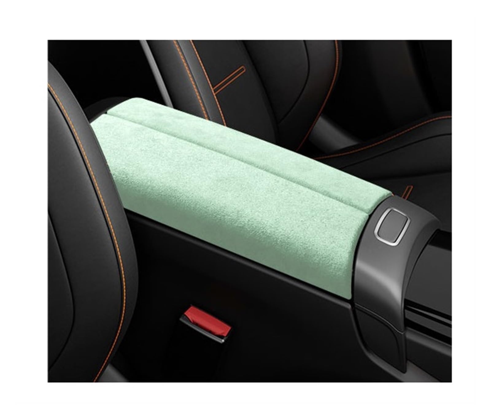 OGONGXM Ultrasuede Wildleder Wrap Lagerung Armlehne Box Panel Trim Abdeckung Kompatibel for Mercedes Benz CLA Klasse 2024 W118 C118 X118 CLA45 AMG 35 200 250(Green) von OGONGXM