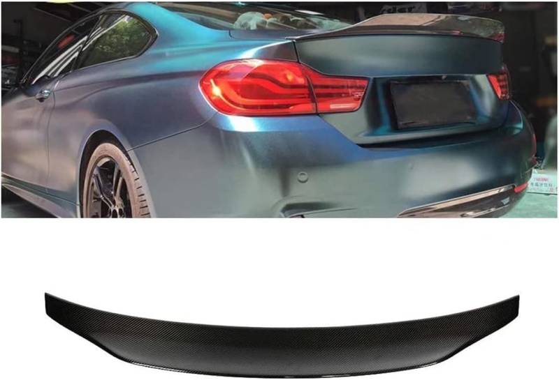 Carbon Auto Heckspoiler Für BMW 4er F32 M Sport F82 M4 2014-2019, Heckflügel lippe Kofferraum Spoiler Flügel Heckspoiler Lip Wing Auto Heckspoiler Zubehör von OGRAFF