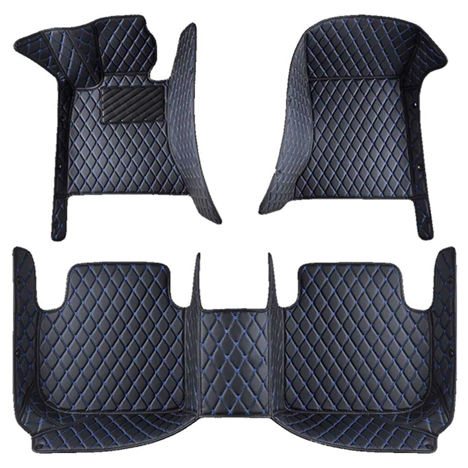 Auto Bodenmatte Fußmatten Für BMW Series 5 GT 2009 2010 2011 2012 2013, Nach Maß Wasserdichtes Anti-Rutsch Allwetterschutz Leder Fussmatten Vorne und Hinten Automatten Set Zubehör von OINTJWWO