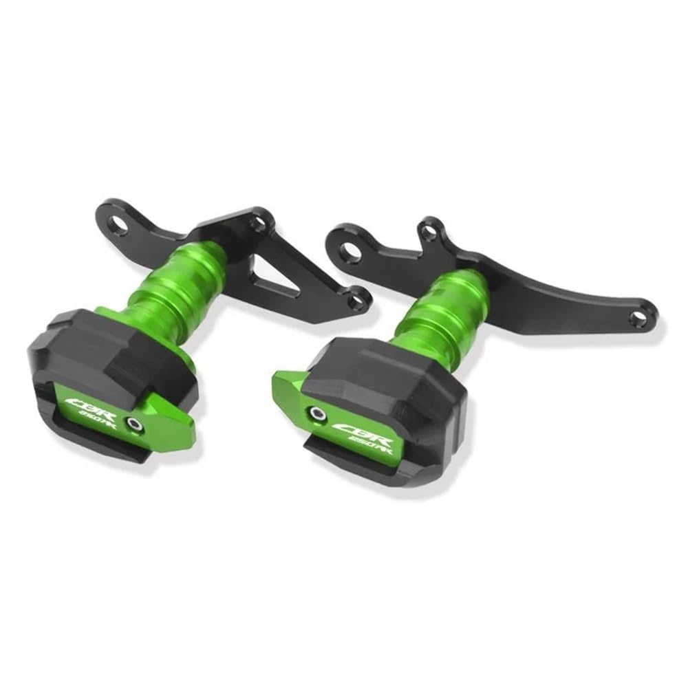 Anti-Crash Rahmen Sliders Für H&ONDA CBR 250 RR 2017-2021 Motorrad Fallende Schutz Rahmen Slider Verkleidung Schutz Crash Pad Protector(Green) von OJAMWXZU