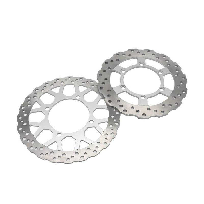 Motorrad Bremsscheiben Für KLX 250 S Motorrad Vorne Hinten Bremsscheibe Für KLX250S Für KLX 250 S 2008 2009 2010 2011 2012 Zu 2018 2019 2020(Front and Rear silver) von OJAMWXZU