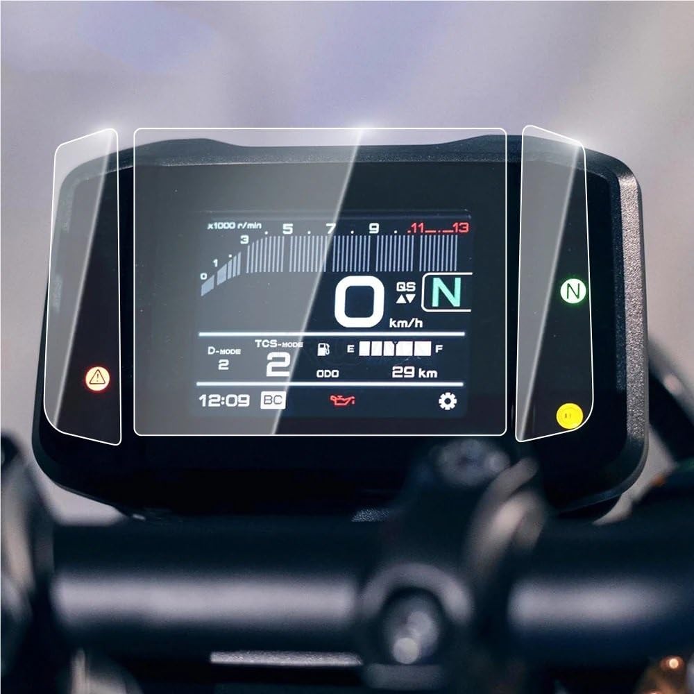 Motorrad Instrumentenfolie Für MT-09 MT09 MT 09 XSR900 2022 2023 Motorrad Screen Protector Aufkleber Instrument Film Screen Dashboard Schutz von OJAMWXZU