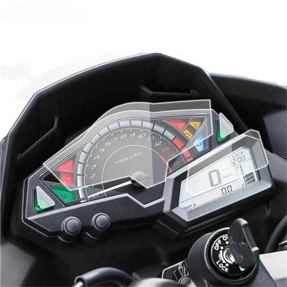 Motorrad Instrumentenfolie Motorrad Tacho Film Dashboard Monitor Screen Protector Aufkleber Für Z300 NINJA300 NINJA250R NINJA 300 250R von OJAMWXZU