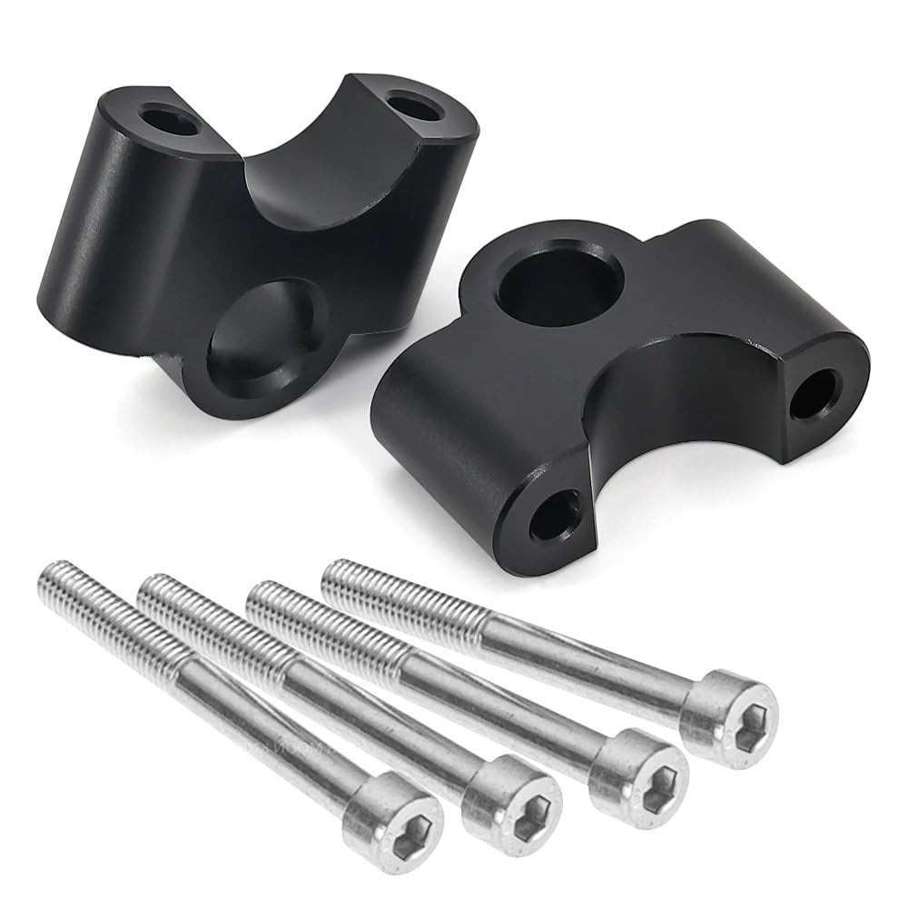 Motorrad-Lenkererhöhungen Motorrad Lenker Riser 32MM Drag Griff Bar Clamp Verlängern Adapter Für R 1200 GS LC R1200GS Abenteuer ADV R1250GS S1000XR(3) von OJAMWXZU