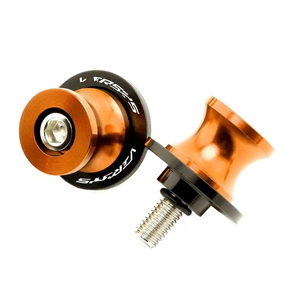 OJAMWXZU Motorrad Schwingarm Spule Für Ka&wa&sa&ki VE&RS&YS 650 1000 2015-2022 2023 Motorradzubehör CNC Schwingenspule Schieberständerschrauben(Orange) von OJAMWXZU