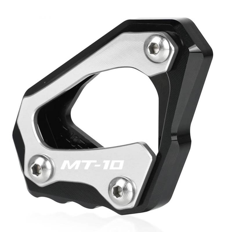 OJAMWXZU Motorrad-Seitenständerpolster CNC Kickstand Fuß Seitenständer Vergrößern Verlängerung Pad Unterstützung Für Y&AMAHA FZ10 MT-10 MT10 SP 2016 2017 2018 2019 2020 2022 2023(22) von OJAMWXZU