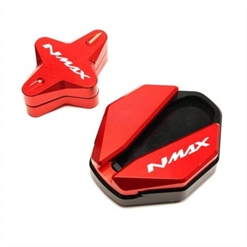 OJAMWXZU Motorrad-Seitenständerpolster Motorrad CNC Seite Stehen Verlängerung Pad & Unterstützung Ständer Hilfs Für Y&AMAHA NMAX 155 125 NMAX125 NMAX155 2020 2021 2022(41) von OJAMWXZU