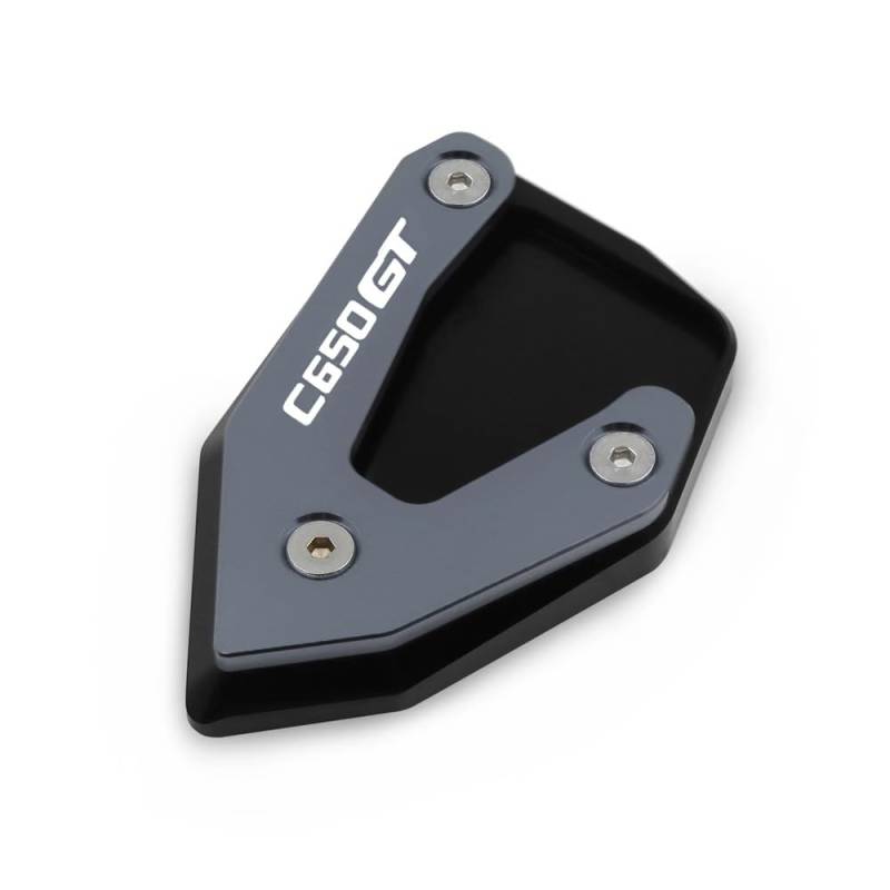 OJAMWXZU Motorrad-Ständerplatte Für B&MW C600 Sport C650GT C 650 GT 2012-2023 C650GT Motorrad CNC Kickstand Verlängerung Pad Fuß Seite Stehen Verlängerung Platte(Titanium with Logo) von OJAMWXZU