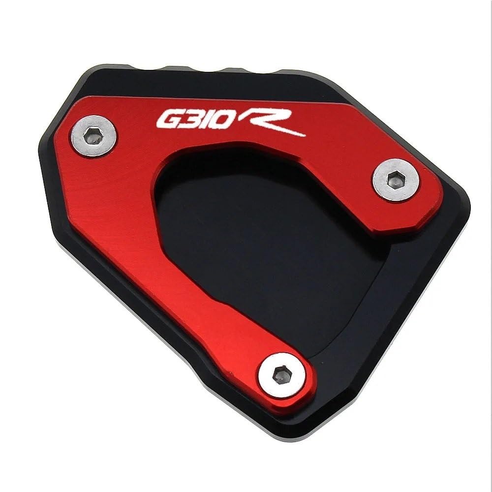 OJAMWXZU Motorrad-Ständerplatte Für B&MW G310R G 310R G 310R 2017 2018 2019 Motorrad Kickstand Verlängerung Platte Fuß Seite Stehen Vergrößern Pad(Red) von OJAMWXZU