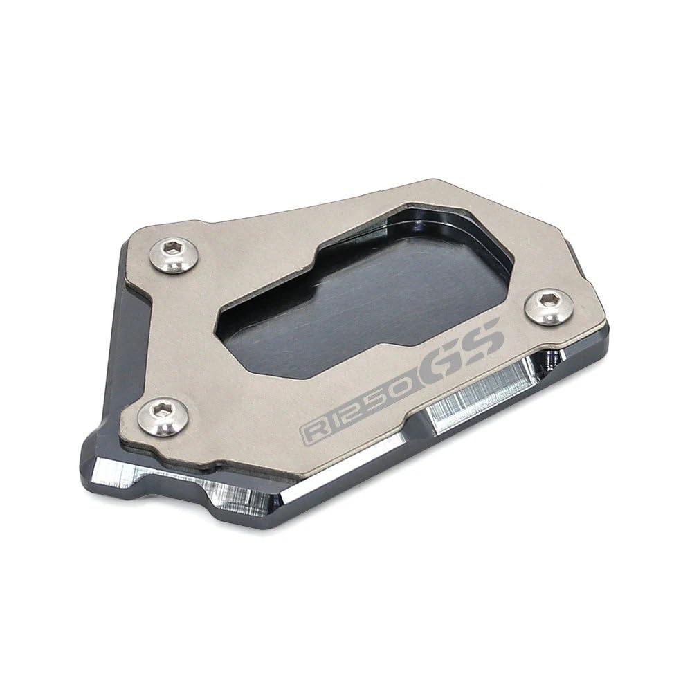 OJAMWXZU Motorrad-Ständerplatte Für B&MW R1250GS Adventure R 1200 GS LC R1200GS ADV CNC Kickstand Seitenständer Vergroter Plaat Extension Pad(Titanium R1250GS-B) von OJAMWXZU