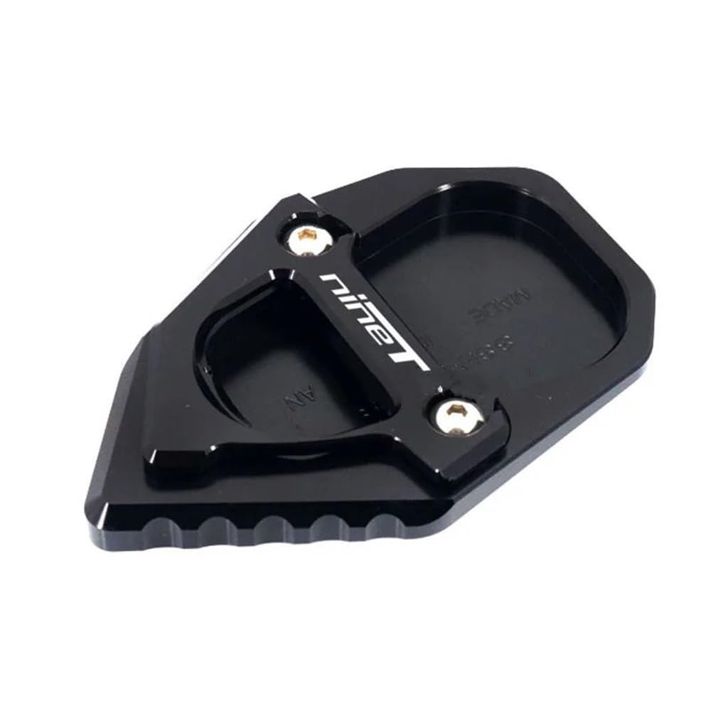 OJAMWXZU Motorrad-Ständerplatte Für B&MW RNINET R NINET Rnine T 2017-2021 Motorrad CNC Kickstand Fuß Seite Stehen Verlängerung Pad Unterstützung Platte(Black) von OJAMWXZU