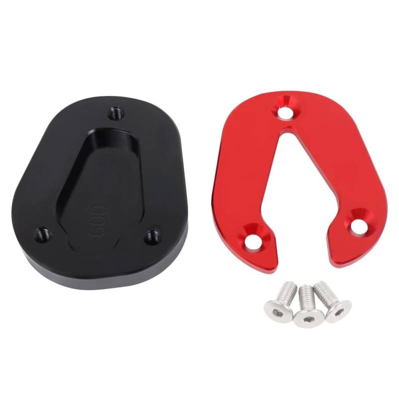 OJAMWXZU Motorrad-Ständerplatte Für B&MW S1000RR S1000 RR S 1000 RR 2019-2021 Motorrad CNC Kickstand Verlängerung Platte Fuß Seite Stehen Unterstützung Pad(Red) von OJAMWXZU