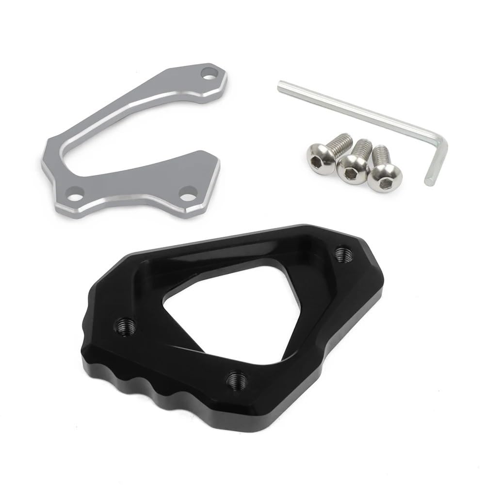 OJAMWXZU Motorrad-Ständerplatte Für Y&AMAHA MT-10 MT 10 MT10 FZ-10 FZ10 R1 M R1M 2015-2023 Motorrad Kickstand Fuß Seite Stehen Vergrößern Verlängerung Platte Pad(Titanium-no Logo) von OJAMWXZU