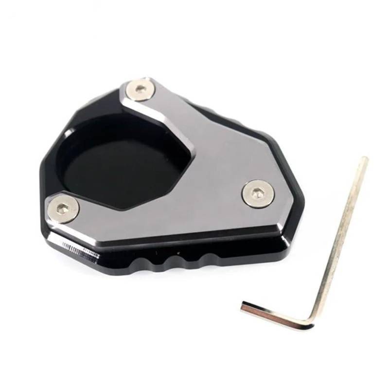 OJAMWXZU Motorrad-Ständerplatte Für ZX-4R ZX-4RR ZX4R ZX4RR ZX 4R 4RR 2023 2024 Motorrad Kickstand Fuß Seitenständer Verlängerung Pad Stützplatte(Titanium) von OJAMWXZU