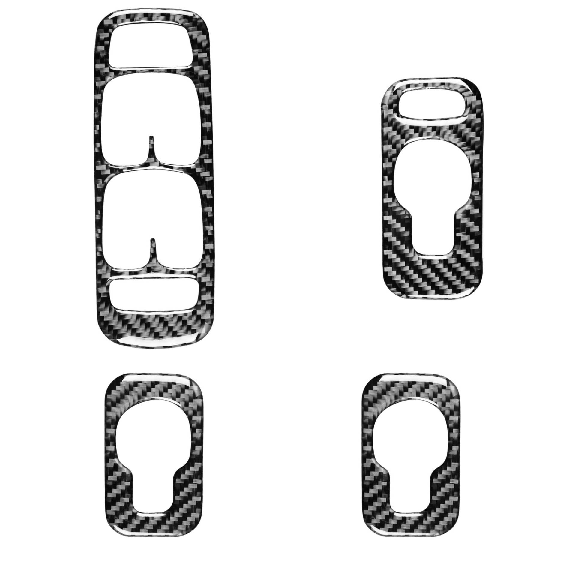 Aufkleber Für Auto Verkleidung Fensterheber-Schalter-Tastenfeld-Dekorationsabdeckung Zieraufkleber Für Volvo Xc90 2003–2007 Auto-Innenzubehör Kohlefaser(LHD) von OJNHSFVPO