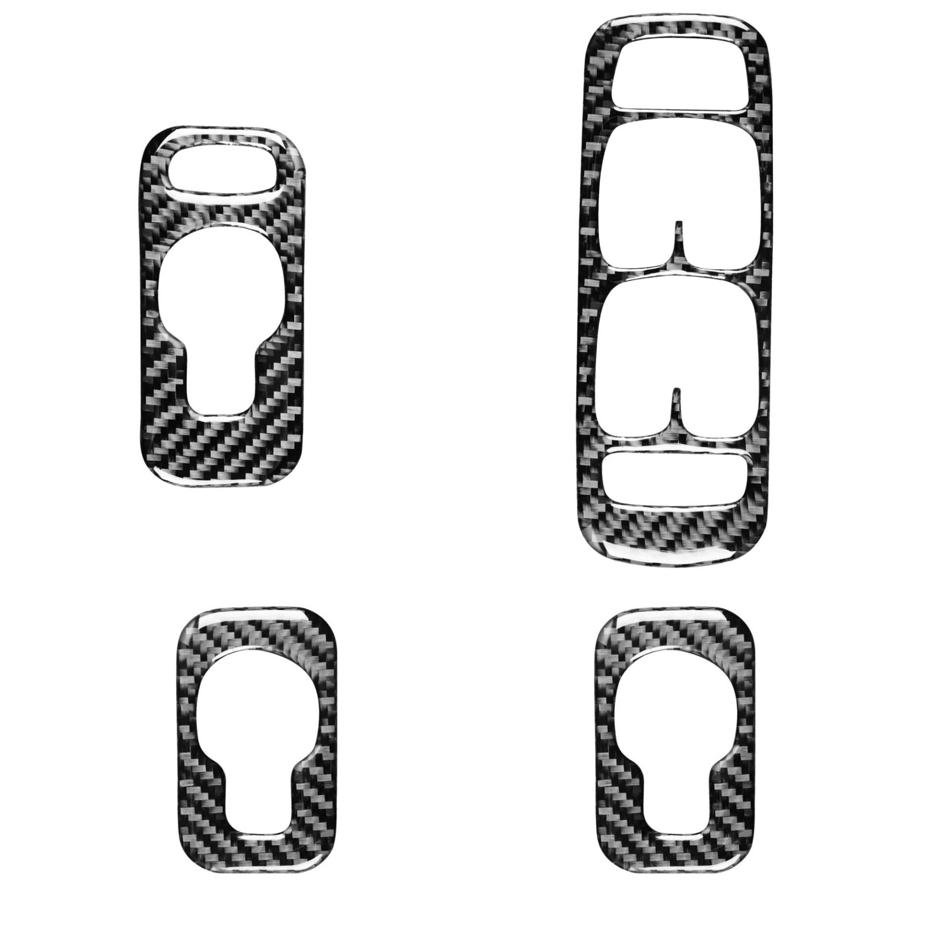 Aufkleber Für Auto Verkleidung Fensterheber-Schalter-Tastenfeld-Dekorationsabdeckung Zieraufkleber Für Volvo Xc90 2003–2007 Auto-Innenzubehör Kohlefaser(RHD) von OJNHSFVPO