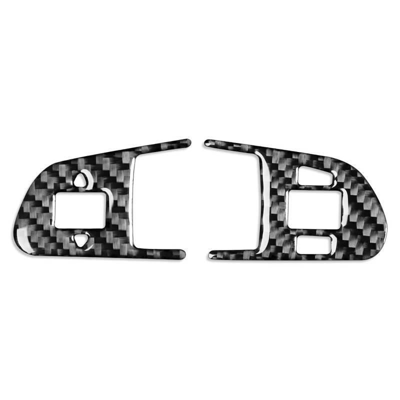 Aufkleber Für Auto Verkleidung Für Q7 2007 2008 2009 2010 2011 2012 2013 2014 2015 Carbon Fiber Lenkrad Tasten Abdeckung Auto Innen Aufkleber von OJNHSFVPO