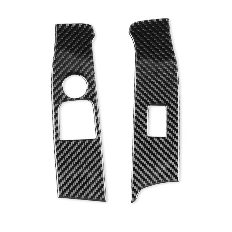 Aufkleber Für Auto Verkleidung Für Toyota Supra A90 2019 2020 2021 2022 Fensterheber Schalter Panel Dekoration Abdeckung Aufkleber Aufkleber Auto Innen Carbon Faser(Black,LHD) von OJNHSFVPO