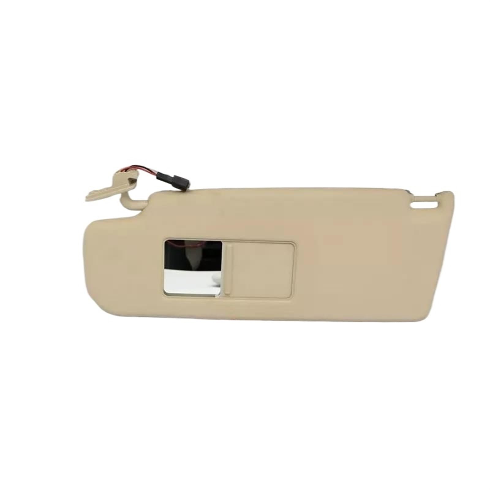 Auto Sonnenschutz Visier Auto Innensonnenblende Sonnenblende Sonnenschutz Mit Spiegel Und Licht Für Golf 6 MK6 2009 2010 2011 2012(Beige,Left) von OJNHSFVPO