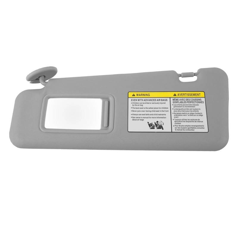 Auto Sonnenschutz Visier Auto-Sonnenblende Für Toyota Highlander 2008–2013 Mit Kosmetikspiegel-Abdeckplatte Für Blockieren Von Sonnenlicht 74320-48500-B0(Gray,Left) von OJNHSFVPO